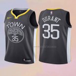 Kid's Golden State Warriors Kevin Durant NO 35 Statement 2017-18 Gray Jersey