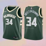 Kid's Milwaukee Bucks Giannis Antetokounmpo NO 34 2017-18 Green Jersey