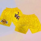 Los Angeles Lakers Kobe Bryant Mamba Yellow Shorts