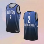 Men's All Star 2023 Oklahoma City Thunder Shai Gilgeous-Alexander NO 2 Blue Jersey
