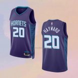 Men's Charlotte Hornets Gordon Hayward NO 20 Statement 2022-23 Purple Jersey