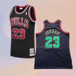 Men's Chicago Bulls Michael Jordan NO 23 Mitchell & Ness 1997-98 Black Jersey