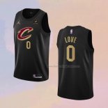 Men's Cleveland Cavaliers Kevin Love NO 0 Statement 2022-23 Black Jersey