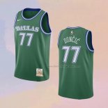 Men's Dallas Mavericks Luka Doncic NO 77 Mitchell & Ness 2018-19 Green Jersey