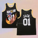 Men's Houston Rockets x Cactus Jack NO 01 Black Jersey