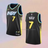 Men's Indiana Pacers Buddy Hield NO 7 City 2023-24 Black Jersey