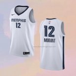 Men's Memphis Grizzlies Ja Morant NO 12 Association 2019-20 White Jersey
