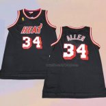 Men's Miami Heat Ray Allen NO 34 Mitchell & Ness 2012-13 Black Jersey