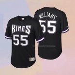 Men's Short Sleeve Sacramento Kings Jason Williams NO 55 Black Jersey