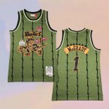 Men's Toronto Raptors Tracy McGrady NO 1 Mitchell & Ness 1998-99 Green Jersey