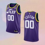 Men's Utah Jazz Customize Classic 2023-24 Purple Jersey