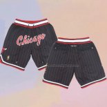 Chicago Bulls Just Don Black Shorts4