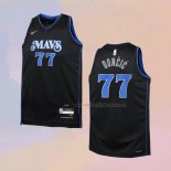 Kid's Dallas Mavericks Luka Doncic NO 77 City 2023-24 Blue Jersey
