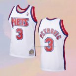 Men's Brooklyn Nets Drazen Petrovic NO 3 Mitchell & Ness 1992-93 White Jersey