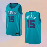 Men's Charlotte Hornets Kemba Walker NO 15 Icon Green Jersey