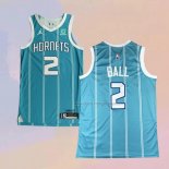 Men's Charlotte Hornets LaMelo Ball NO 2 Icon Authentic 2020-21 Green Jersey