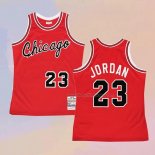 Men's Chicago Bulls Michael Jordan NO 23 Mitchell & Ness 1984-85 Red Jersey
