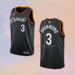 Men's Cleveland Cavaliers Andre Drummond NO 3 City 2020-21 Black Jersey
