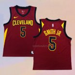 Men's Cleveland Cavaliers Dennis Smith JR. NO 5 Icon 2018 Red Jersey