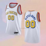 Men's Golden State Warriors Customize Classic Edition 2019-20 White Jersey