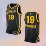 Men's Golden State Warriors Rodney Mcgruder NO 19 City 2023-24 Black Jersey