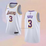Men's Los Angeles Lakers Anthony Davis NO 3 Association White Jersey