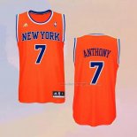 Men's New York Knicks Carmelo Anthony NO 7 Orange Jersey