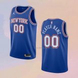 Men's New York Knicks Customize Statement Blue Jersey