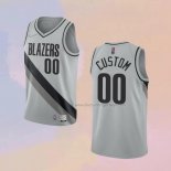 Men's Portland Trail Blazers Customize Earned 2020-21 Gray Jersey