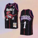Men's Toronto Raptors Tracy McGrady NO 1 Mitchell & Ness 1998-99 Black Jersey