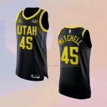 Men's Utah Jazz Donovan Mitchell NO 45 Statement Authentic 2022-23 Black Jersey