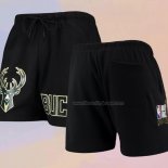 Milwaukee Bucks Pro Standard Mesh Capsule Black Shorts