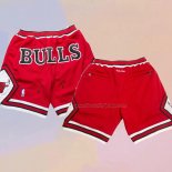 Chicago Bulls Just Don Red Shorts4