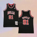 Kid's Chicago Bulls Dennis Rodman NO 91 Mitchell & Ness 1997-98 Black Jersey