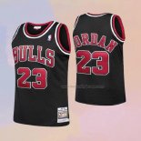 Kid's Chicago Bulls Michael Jordan NO 23 Throwback Black Jersey