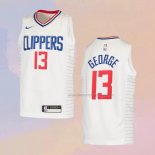 Kid's Los Angeles Clippers Paul George NO 2 Association 2020-21 White Jersey