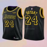 Kid's Los Angeles Lakers Kobe Bryant NO 24 City 2017-18 Black Jersey