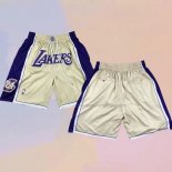 Los Angeles Lakers Hall of Fame Just Don Gold Shorts