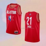 Men's All Star 2020 Philadelphia 76ers Joel Embiid NO 21 Red Jersey