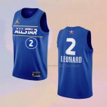 Men's All Star 2021 Los Angeles Clippers Kawhi Leonard NO 2 Blue Jersey