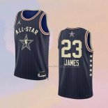 Men's All Star 2024 Los Angeles Lakers LeBron James NO 23 Blue Jersey