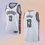 Men's Brooklyn Nets James Harden NO 13 City 2020 White Jersey