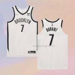 Men's Brooklyn Nets Kevin Durant NO 7 Association Authentic White Jersey