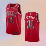 Men's Chicago Bulls Demar Derozan NO 11 Icon 2021-22 Red Jersey