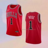 Men's Chicago Bulls Derrick Rose NO 1 Icon Red Jersey