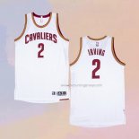 Men's Cleveland Cavaliers Kyrie Irving NO 2 Throwback White Jersey
