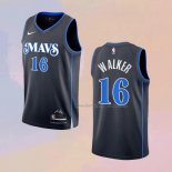 Men's Dallas Mavericks Jordan Walker NO 16 City 2023-24 Blue Jersey