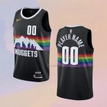 Men's Denver Nuggets Customize City Black Jersey