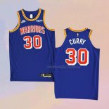 Men's Golden State Warriors Stephen Curry NO 30 Classic 2021-22 Authentic Blue Jersey