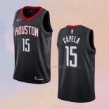Men's Houston Rockets Clint Capela NO 15 Statement Black Jersey